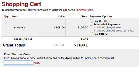 Sport Ngin Online Registration Payment Options