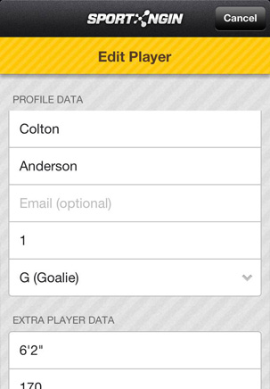 Sport Ngin Mobile Edit Players