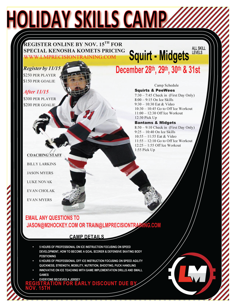 Holiday Hockey Skills Camp Dec. 2831