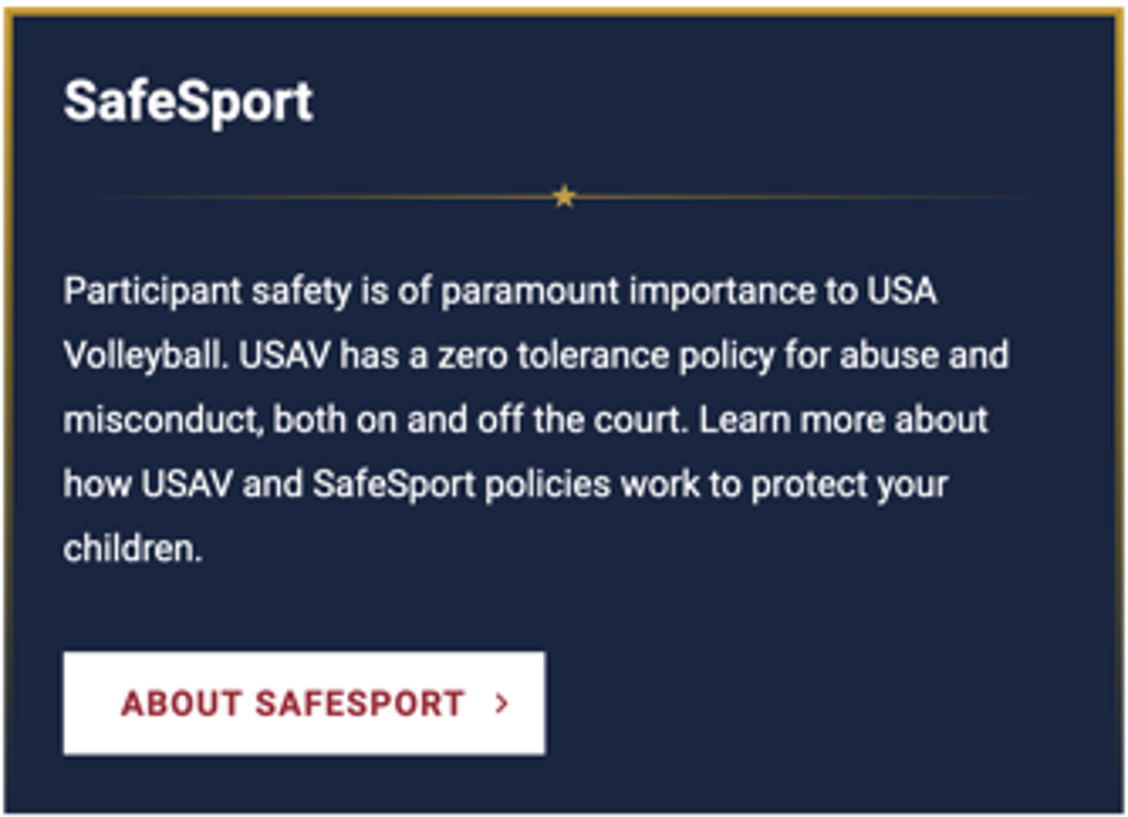 The Importance of USAV and SafeSport