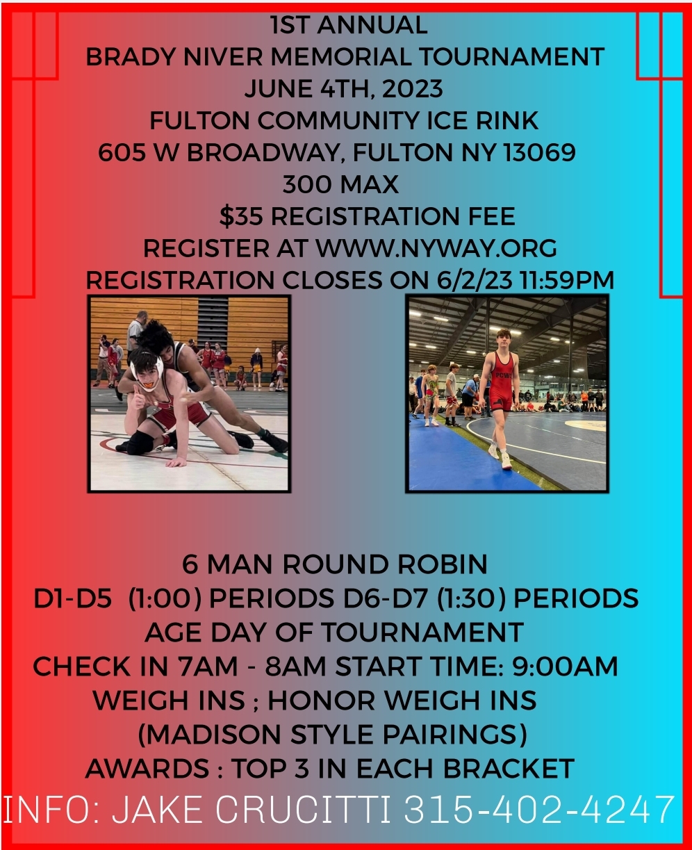 1st Annual Brady Niver Wrestling Memorial Tournament