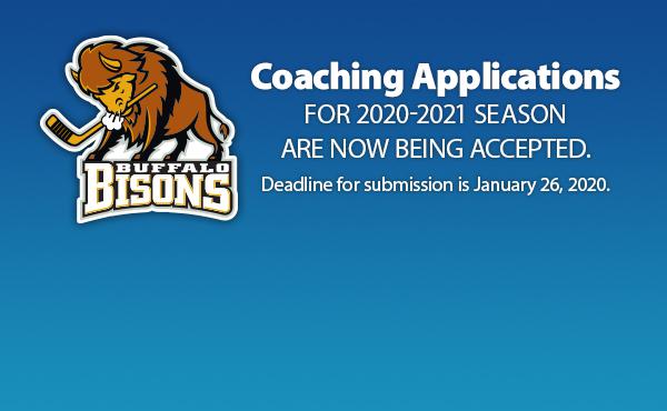 2020-2021 Bison Hockey Coaching Application
