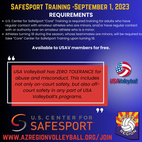 202324 MEMBERSHIPS & SAFESPORT TRAINING