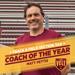 Image of Minneapolis Roosevelt Assistant Coach Matt Pettis. GraphicL Track and Field Section 3AA Volunteer Coach of the Year