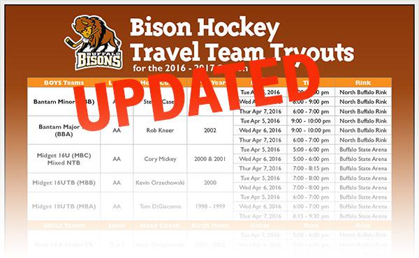 Updated 2016 17 Travel Team Tryouts Schedule Posted
