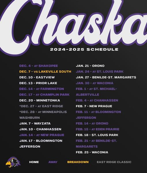 Chaska High School Boys Basketball Schedule