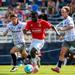 Asheville City SC and Hickory FC playing against each other during the 2026 USL League Two regular season.