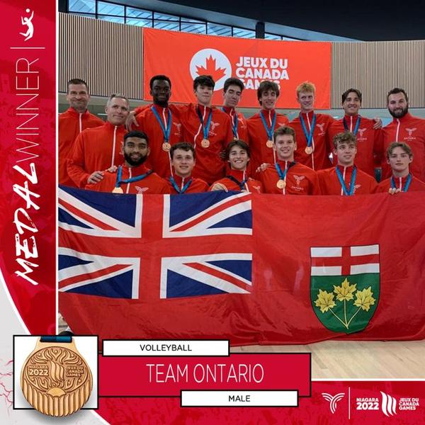 Congratulations Will, Brady and Cory. Canada Games Volleyball Bronze