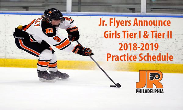 junior flyers announce girls tier i and tier ii team practice philadelhpia jr flyers