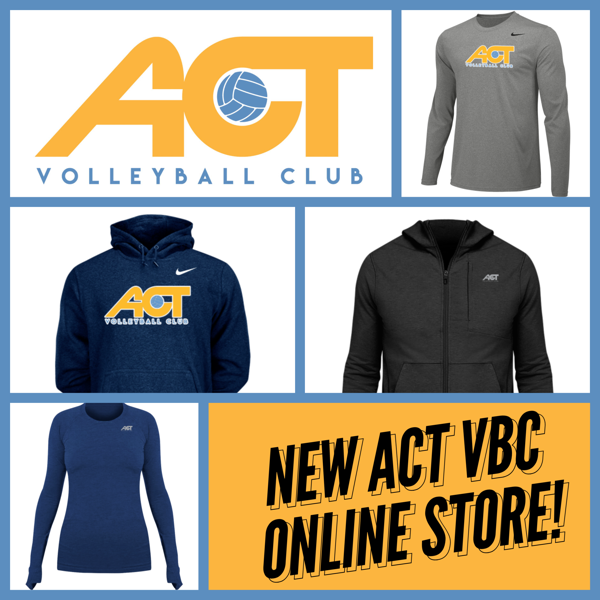 ACT Volleyball Club online store!