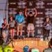 Minneapolis Roosevelt MTB rider Ben Tesch on the podium in 1st place at the Lutsen 99er award ceremony