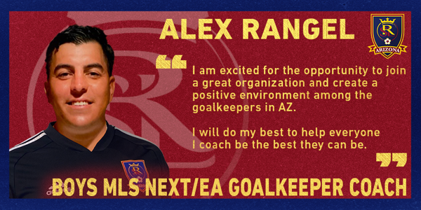 JUST ANNOUNCED: ALEX RANGEL APPOINTED MLS NEXT/EA GOALKEEPER COACH