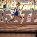 Minneapolis Roosevelt Track Sprinter Olive Maly runs the 4x400 relay at the USA Track and Filed Junior Olympic National Meet in Savannah, GA