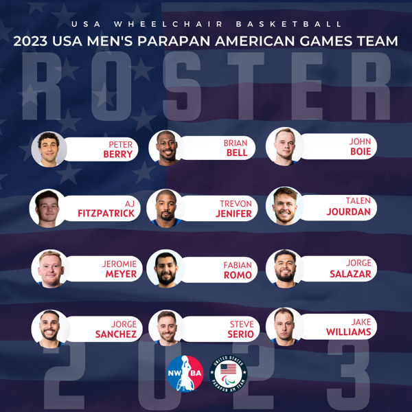 Parapan American Games Final Roster Selected for 2023 USA Men’s ...
