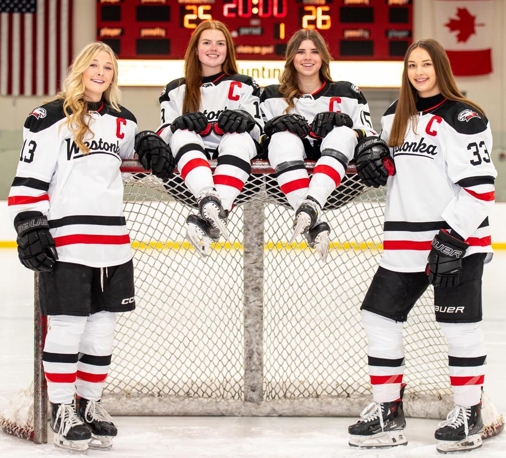 Image showing the 2025-2026 Captains - Georgia Harmer, Lizzy Callahan, Ali Butler and Brelynn Koehler