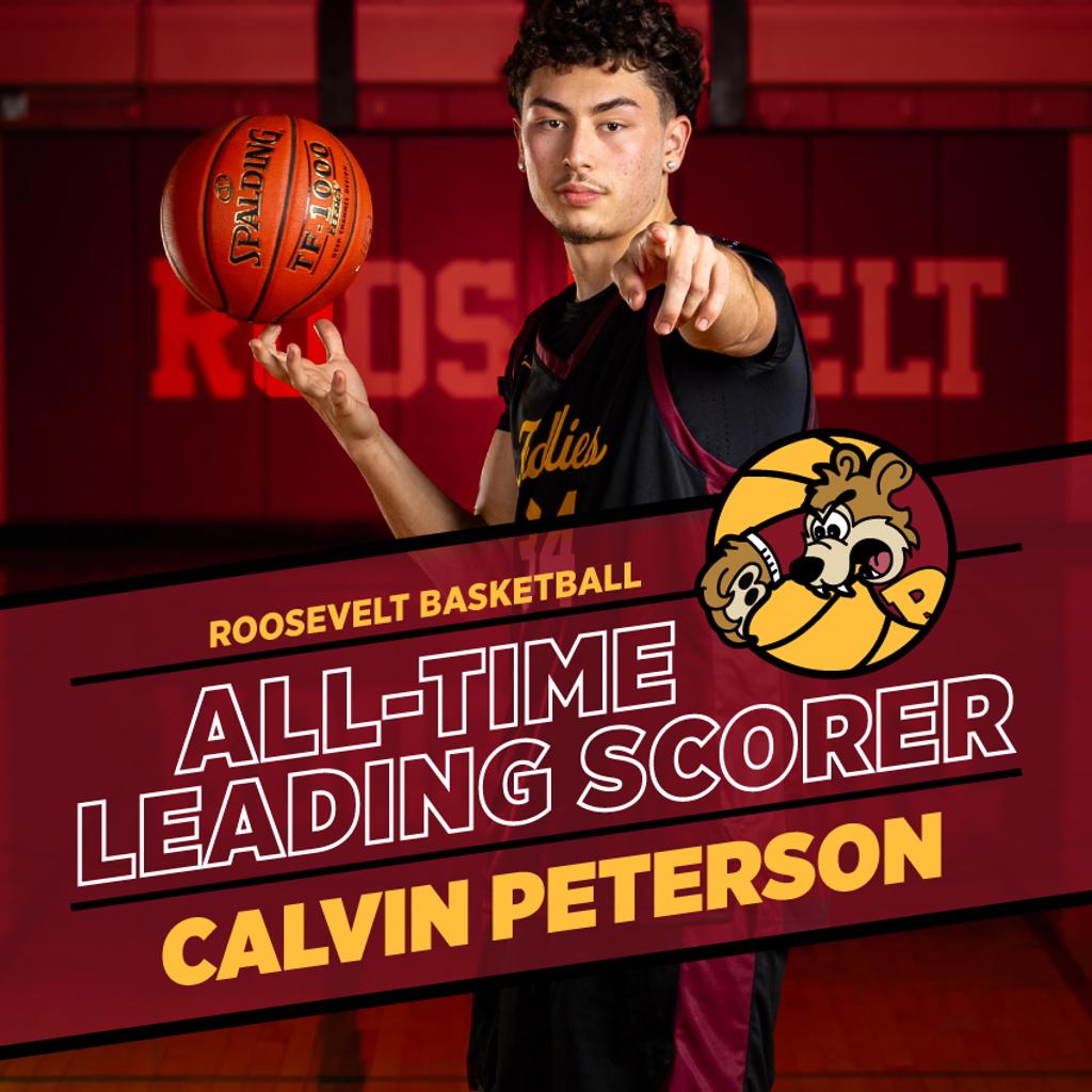 Graphic: Roosevelt All-Time Leading Scorer Calvin Peterson