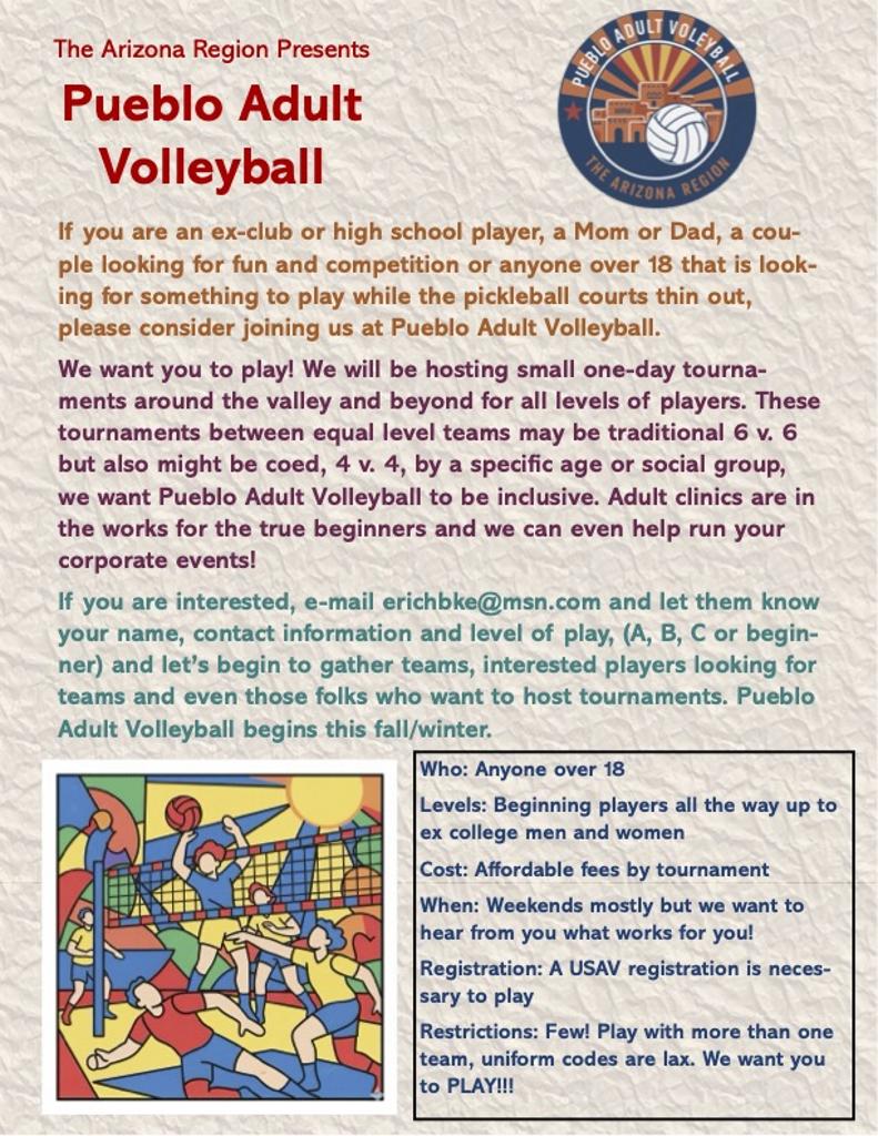 PUEBLO VOLLEYBALL FLYER