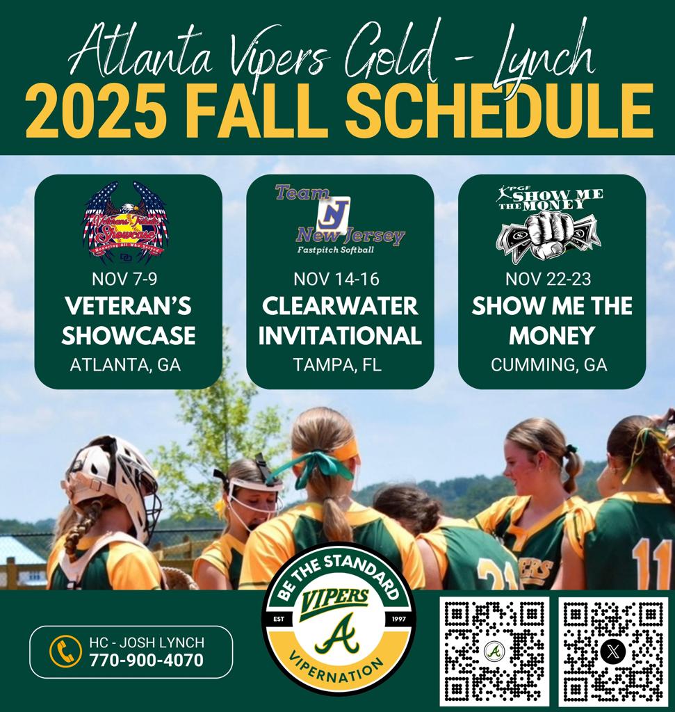 2025 Fall Schedule