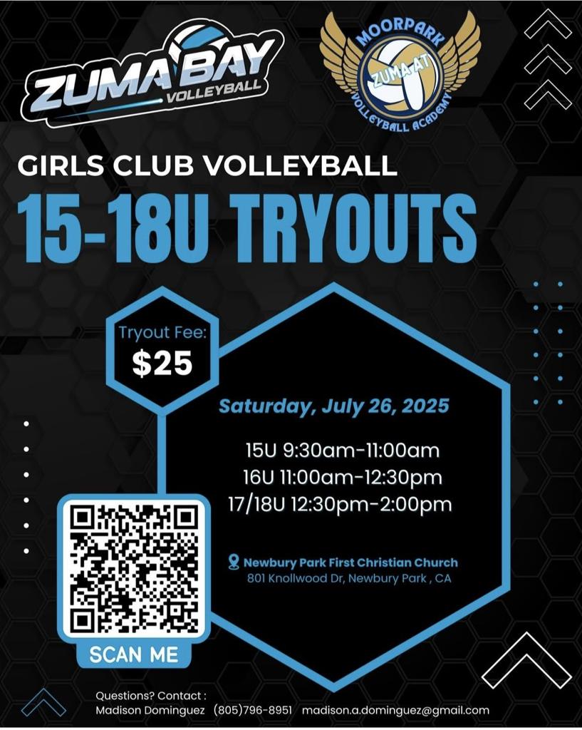 TryOut Info for 15U, 16U, and 17U