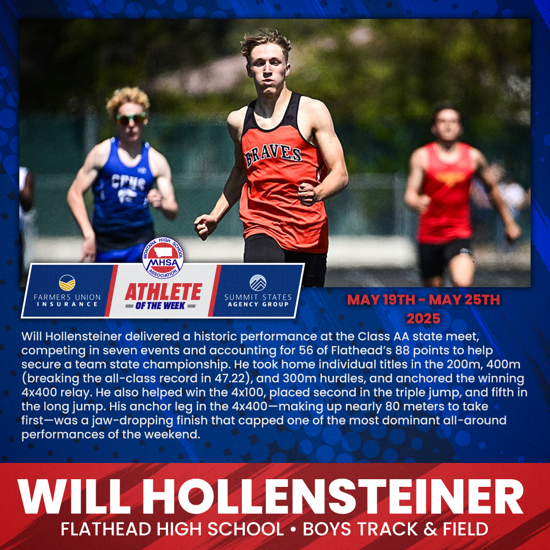 Athlete of the Week - Boy Winner