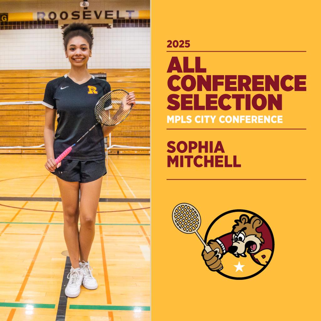 Graphic: All Conference Selection, Mpls City Conference Sophia Mitchell