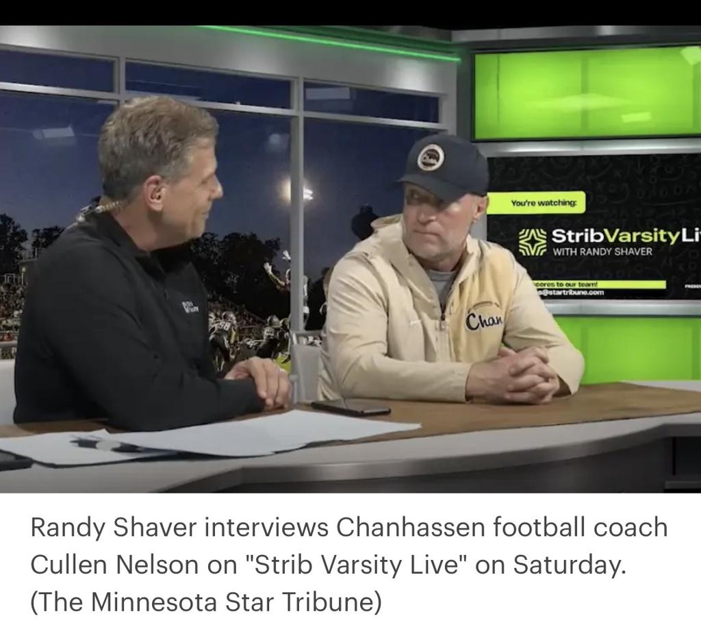 Coach Nelson on Strib Varsity Live, Episode 11 (30:30)