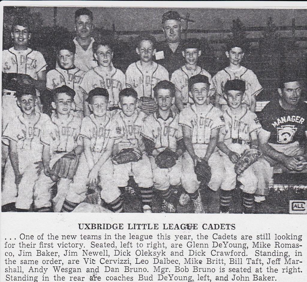 19521969 Photos Uxbridge Baseball Association