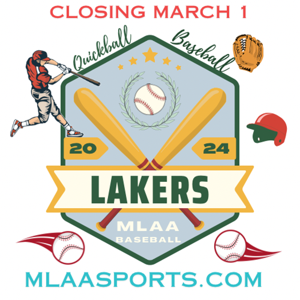 2024 Youth Baseball and Quickball Medford Lakes Athletic