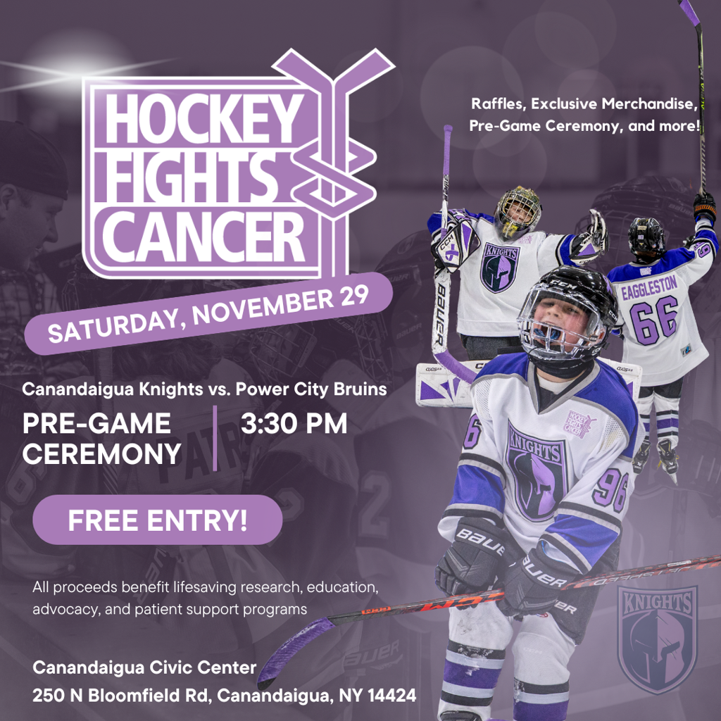 Hockey Fights Cancer Canandaigua NY