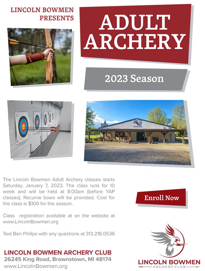 Adult Archery Registration Adult Archery Program Lincoln Bowmen