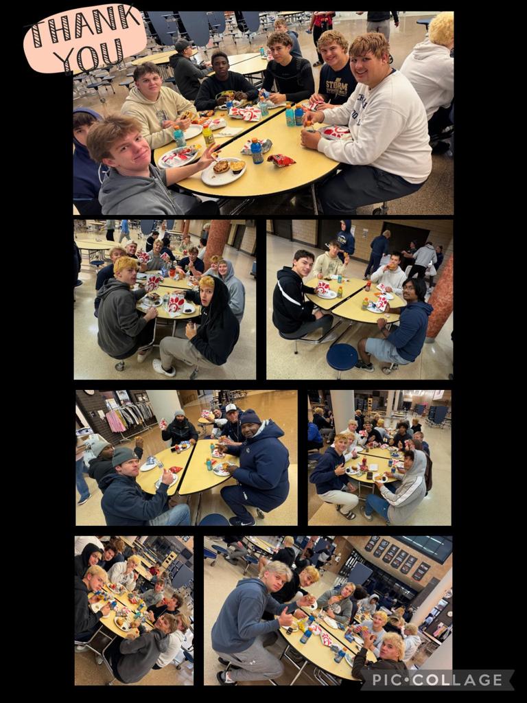 Thank You Chanhassen Chick-fil-A for the team meal!