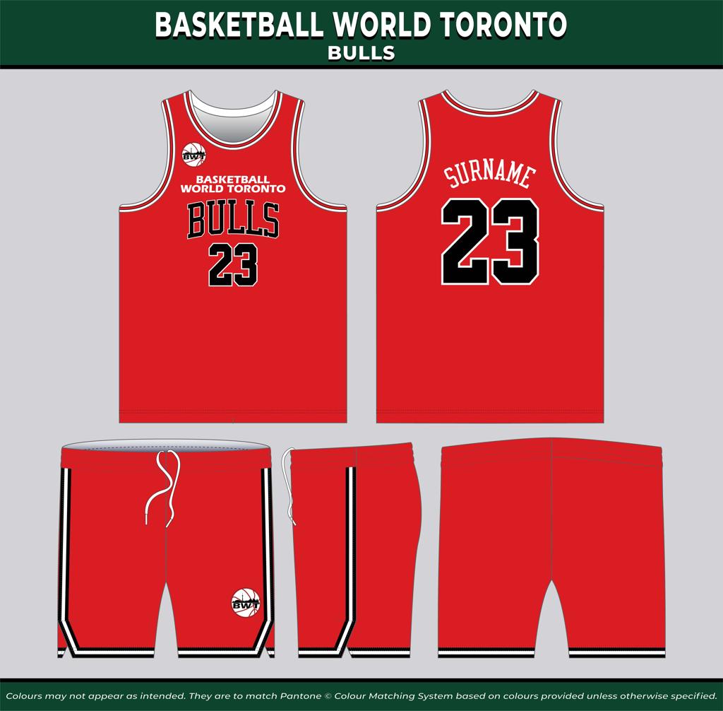 BWT Custom Jersey - Bulls - Red