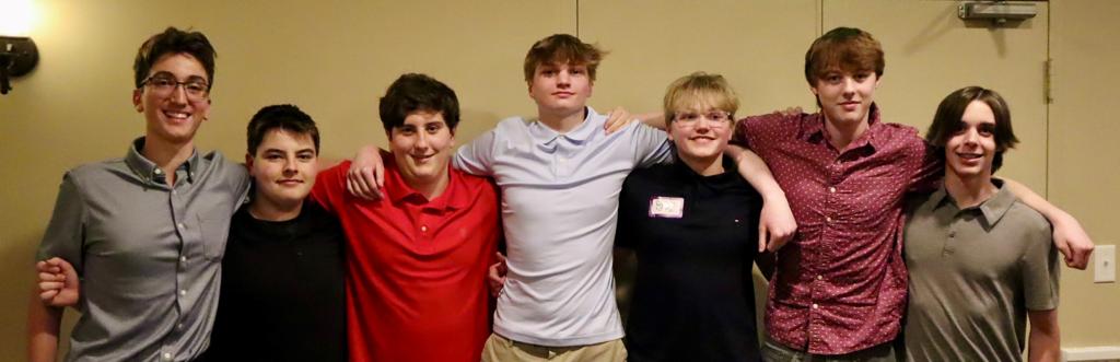 Westonka boys swim team at banquet