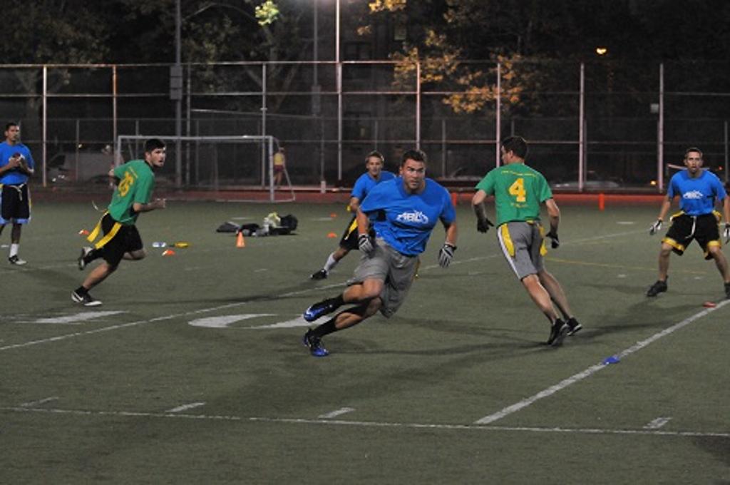 Crab cakes and football, that's what ABL does!