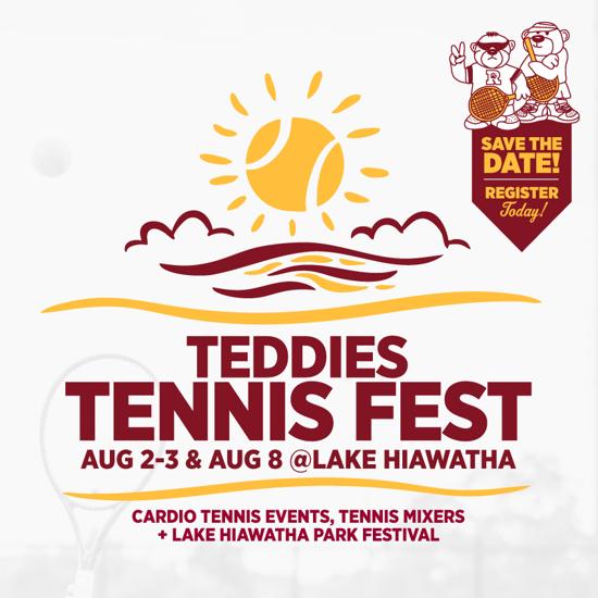 Graphic: Teddies Tennis Fest 2025 Lake Hiawatha