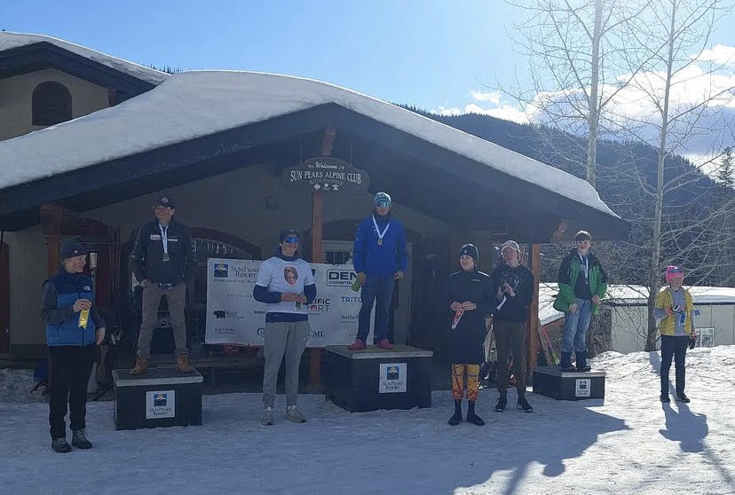 SL: Thomas Hung, first place (middle) SL: Andrew Pougatch, tenth place (far right)