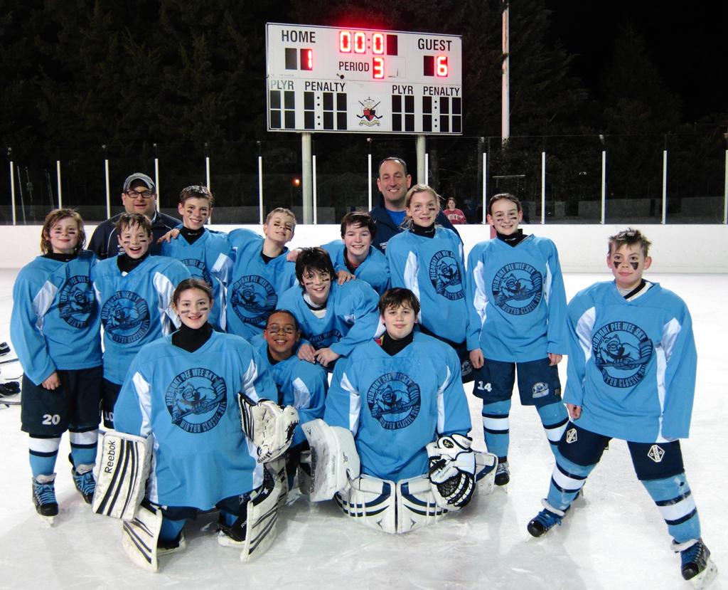 PeeWee Sky Win Winter Classic Game 6-1 at Chevy Chase Outdoor Rink!