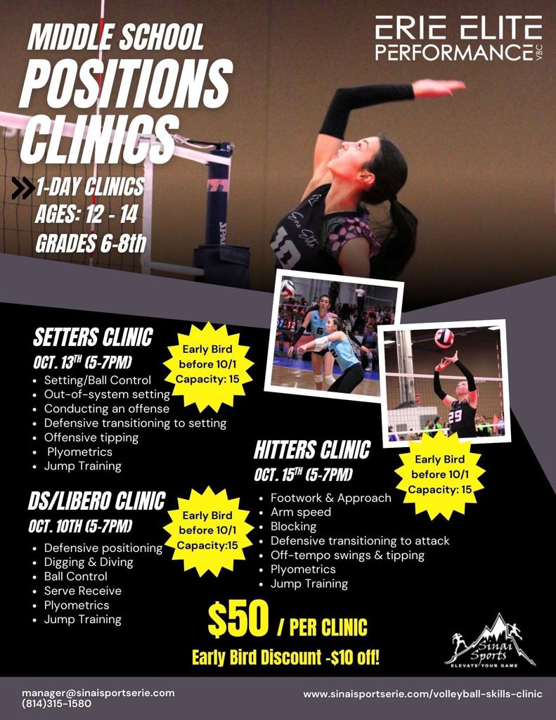 Erie Elite Performance Middle School Clinic
