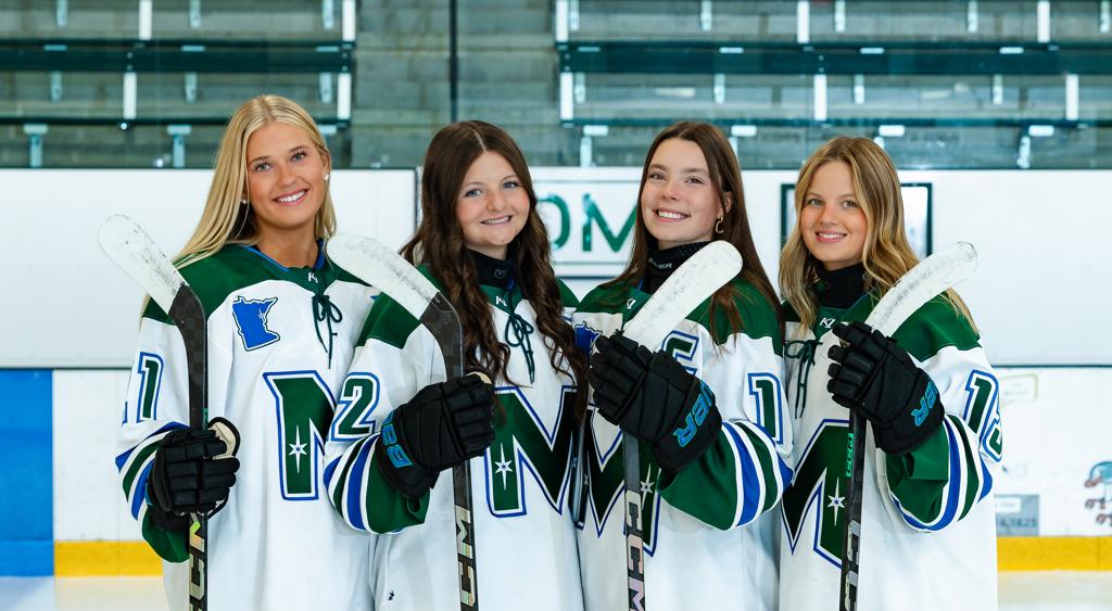 2025-26 Proctor Hermantown Mirage High School Team Captains: Peighton Paulson (A), Mya Gunderson (A), Rylee Kalkbrenner (C), Grace Nichols (A): Nostalgic Earth Photography 