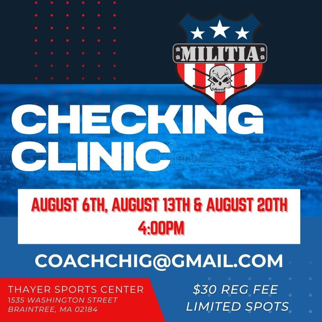 Summer 2023 Checking Clinic Milita Hockey Club
