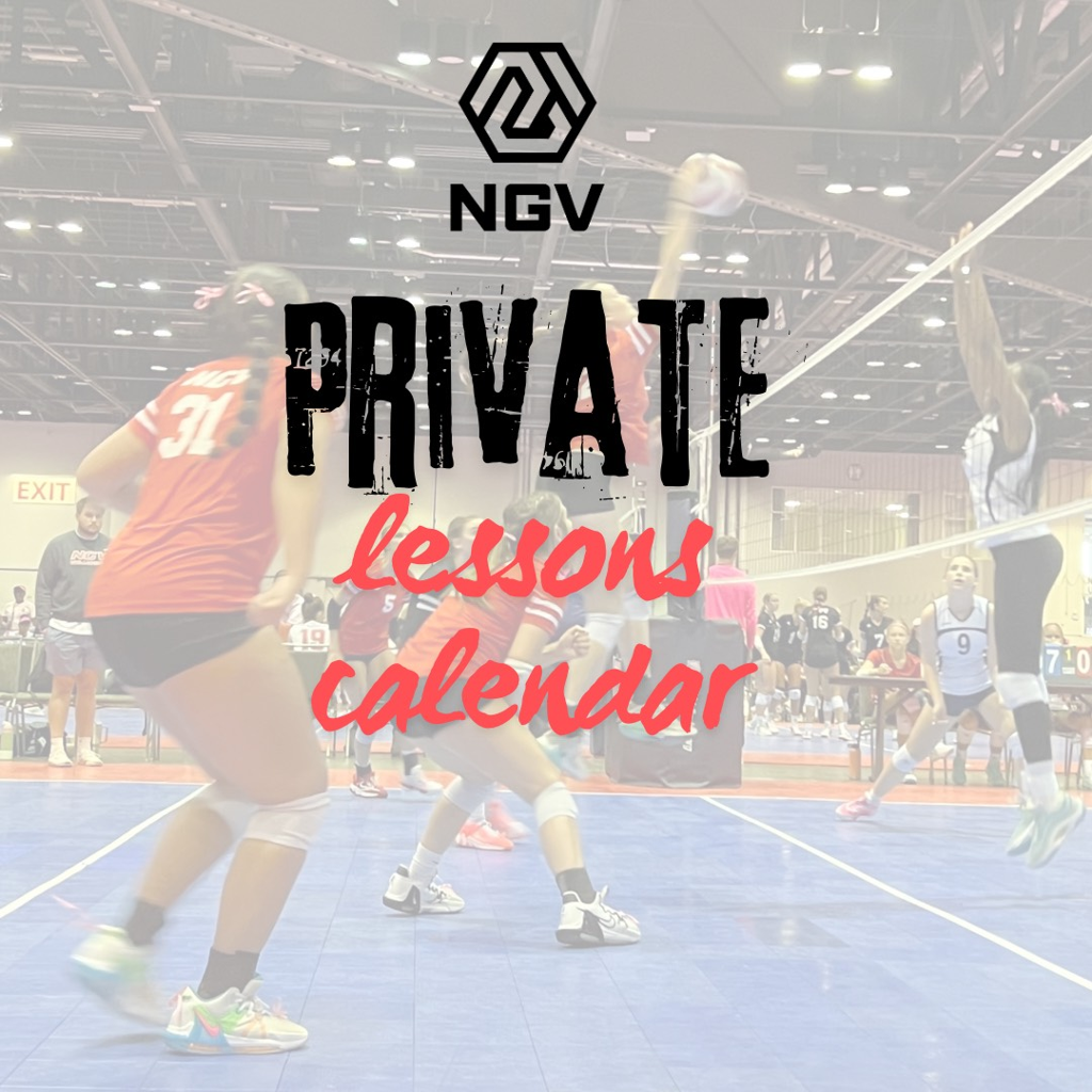 North Georgia Volleyball Private Lessons Calendar and coach contact info to schedule private volleyball lessons!