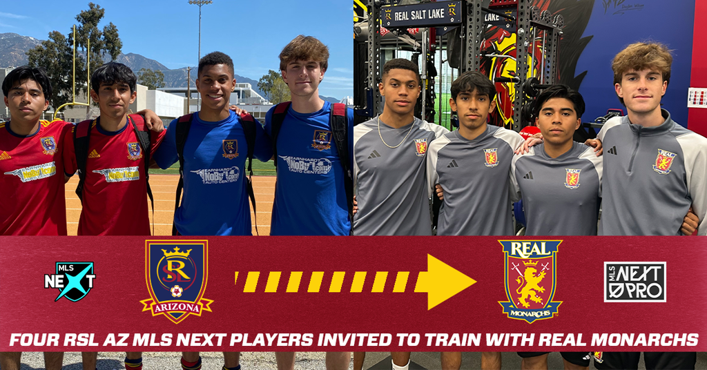 Four RSL AZ MLS Next Players Invited To Utah To Train With Real Monarchs