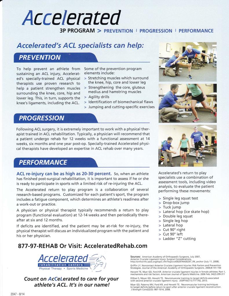 Accelerated Rehab ACL Screenings