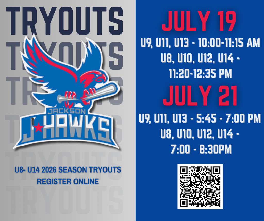 2026 JACKSON J-HAWKS TRYOUTS DATES