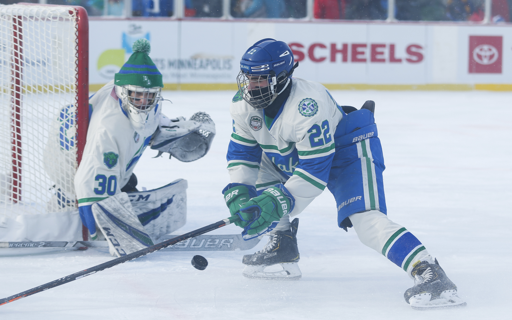 Miller’s deflection in third period lifts Blake over Blaine