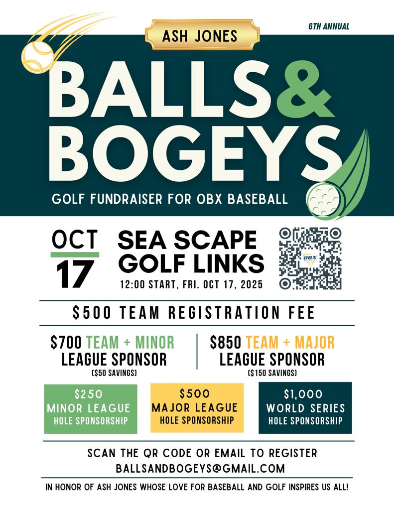 Balls & Bogeys Tournament Flyer 2025
