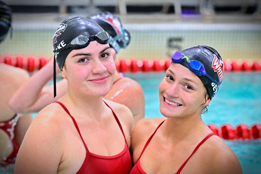 Westonka sophomore Mia Dongoske and Holy-Family junior Rachel Betts