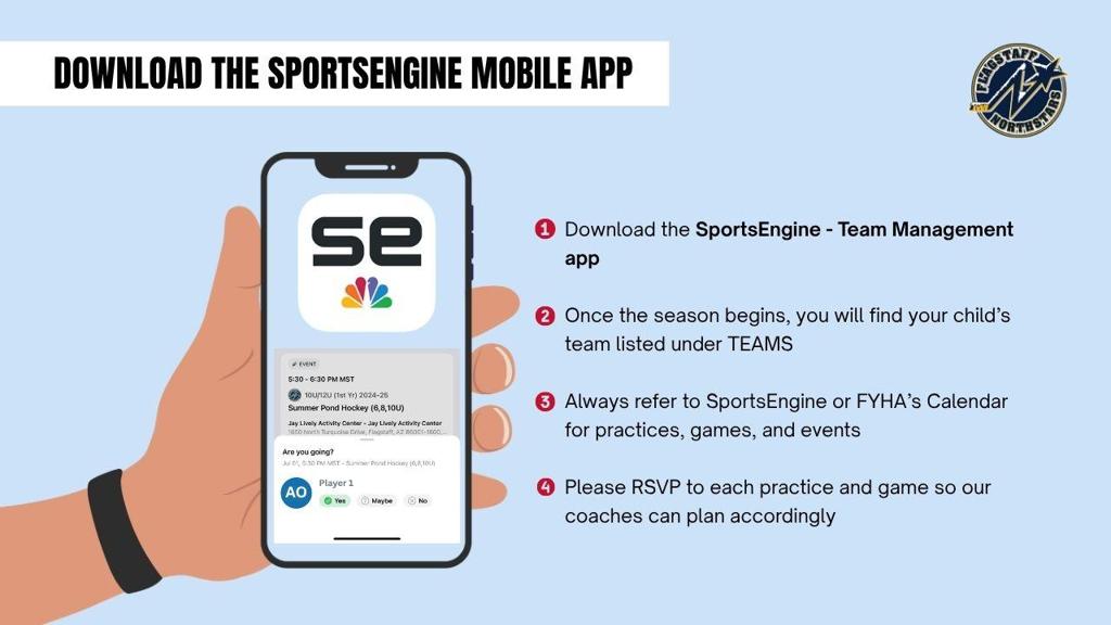 Download the SportsEngine Mobile App