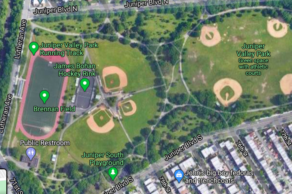 Juniper Valley Park Map Youthsportsnyc Field Locations