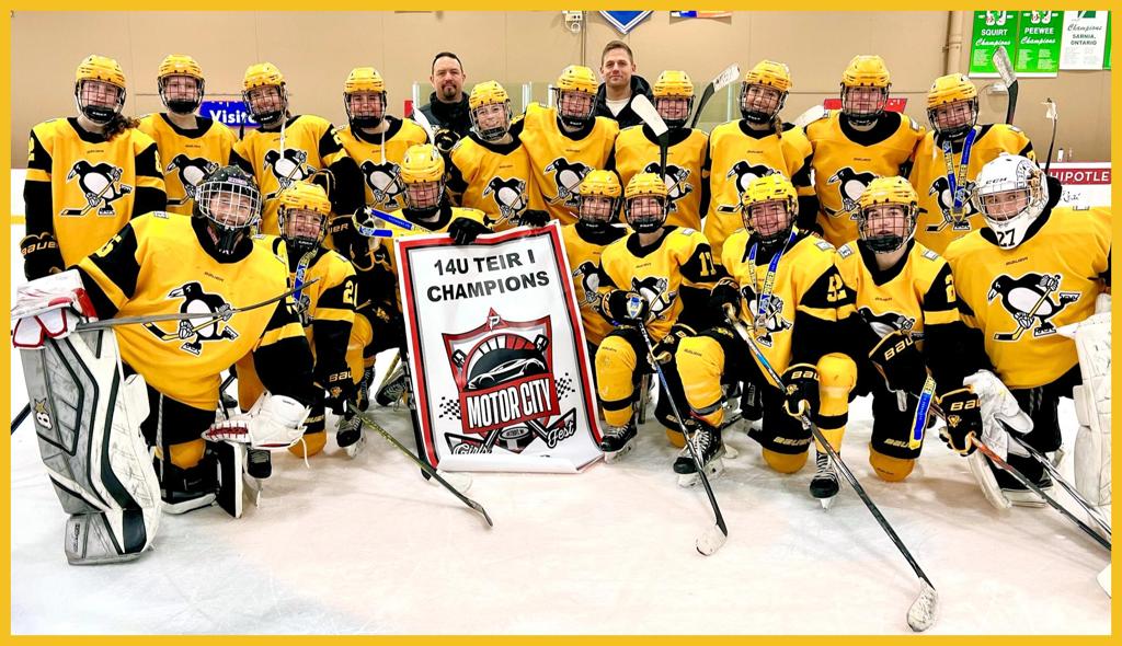 PITTSBURGH PENS ELITE GIRLS 14U HOCKEY TEAM DOMINATES DETROIT TOURNAMENT
